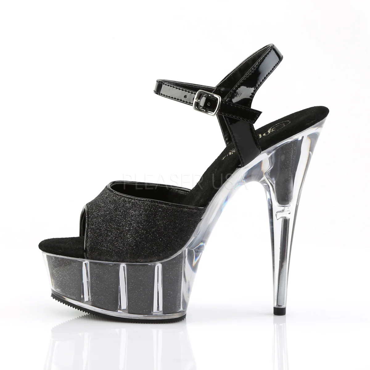 DELIGHT-609-5G  Black Glitter/Black Glitter - Image 3