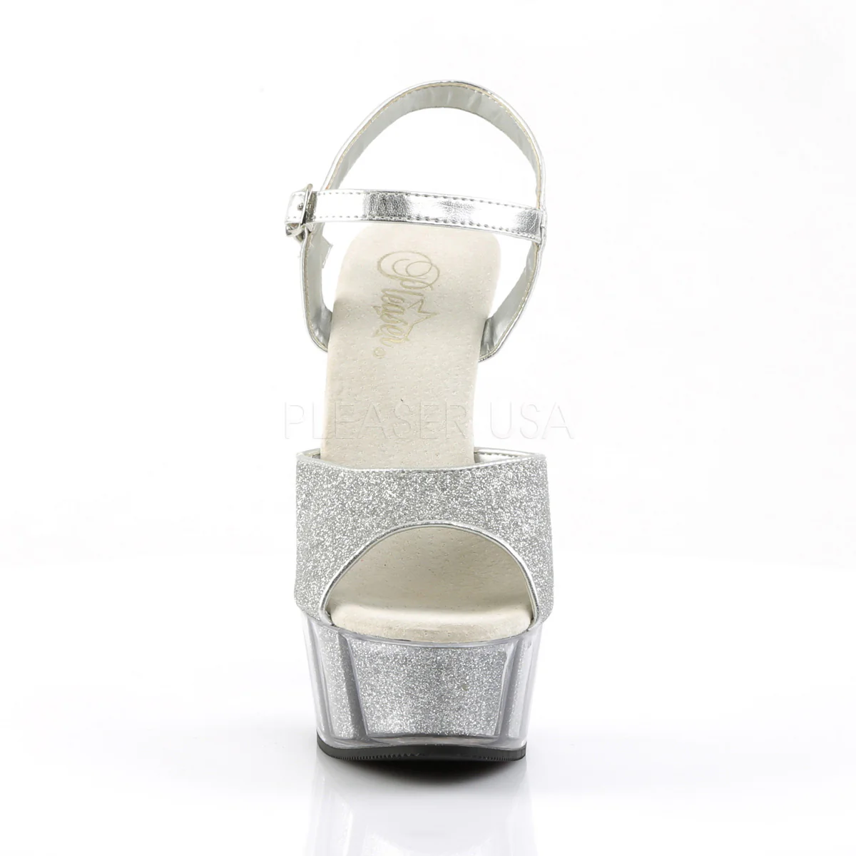DELIGHT-609-5G  Silver Glitter/Silver Glitter - Image 2