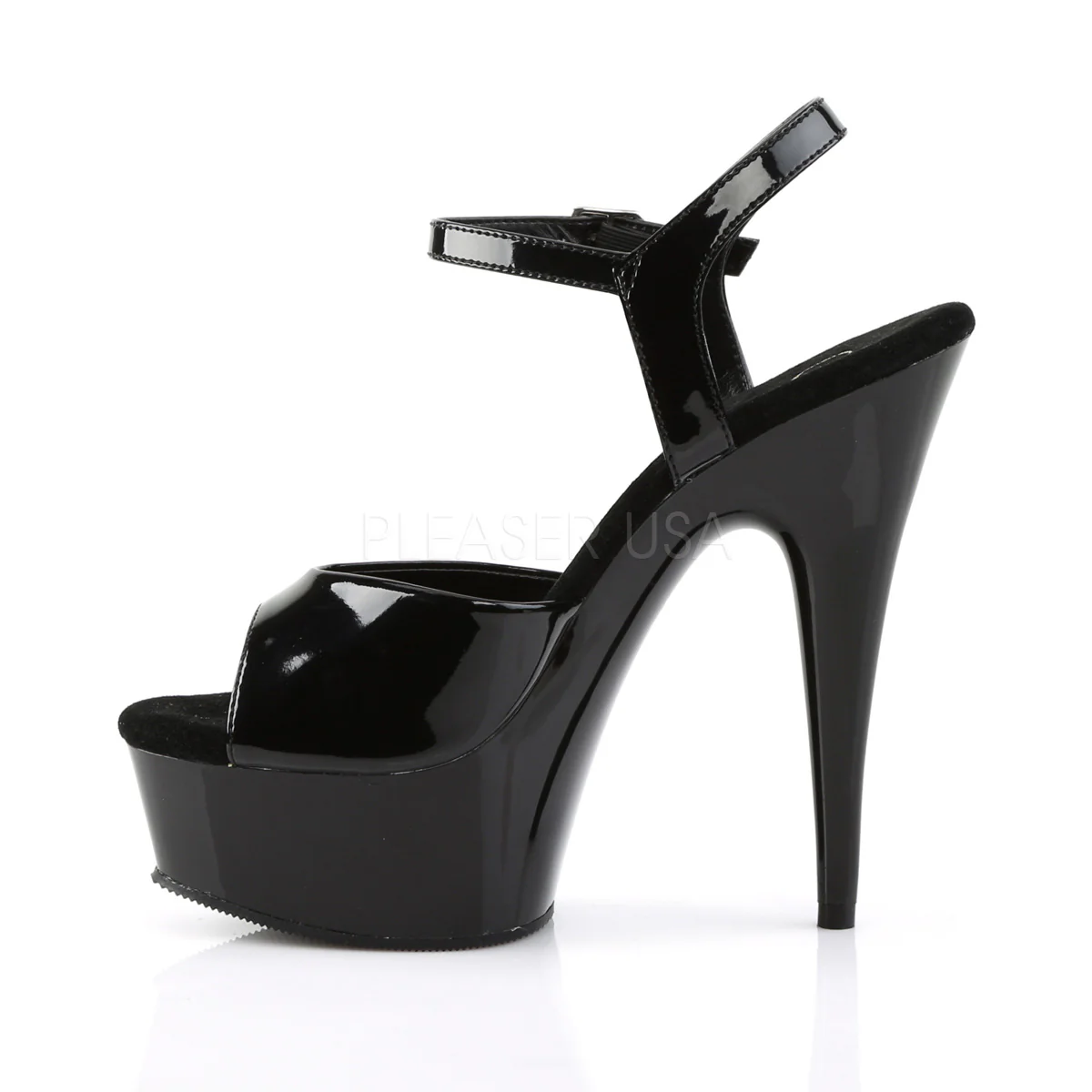 DELIGHT-609  Black Patent/Black - Image 3