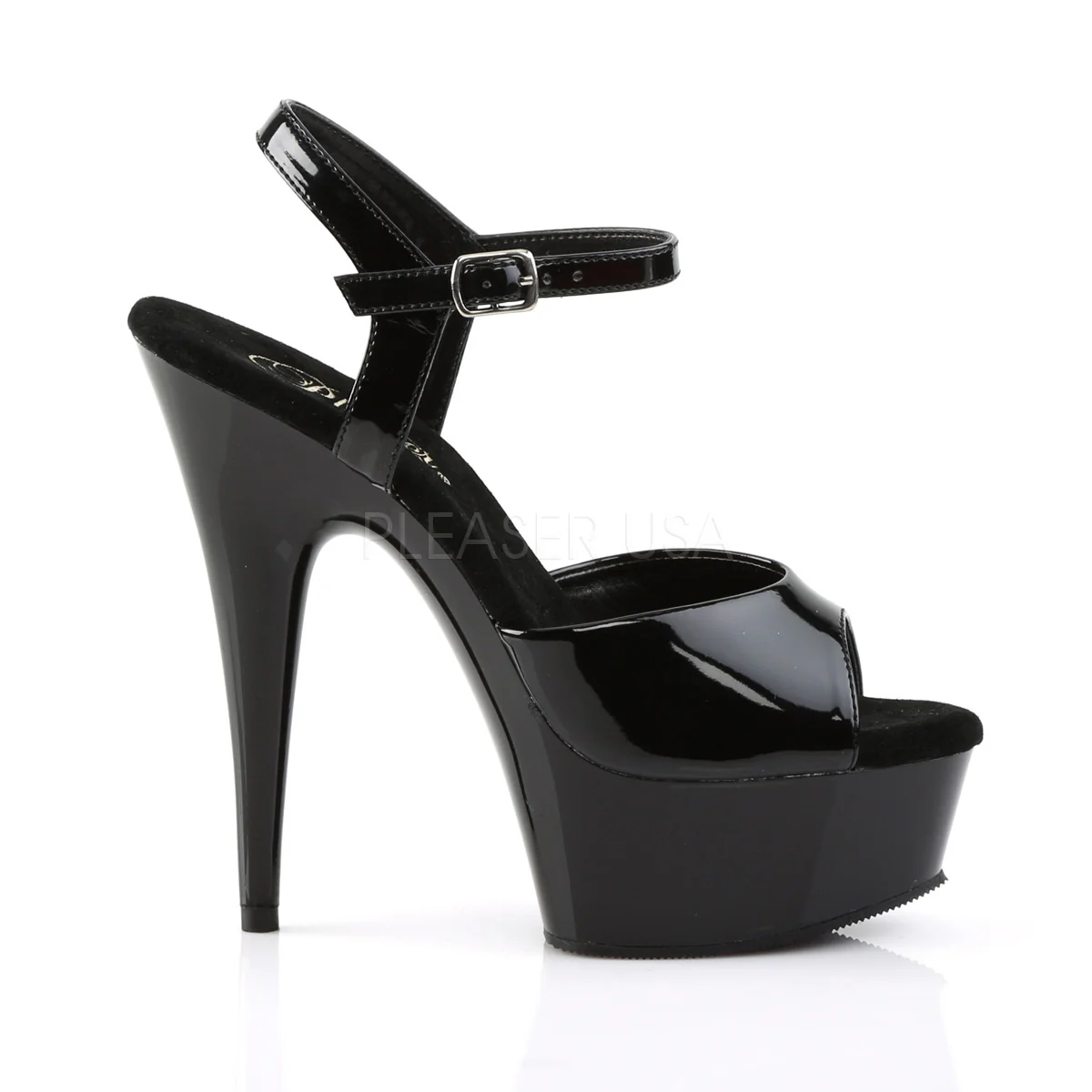 DELIGHT-609  Black Patent/Black - Image 5