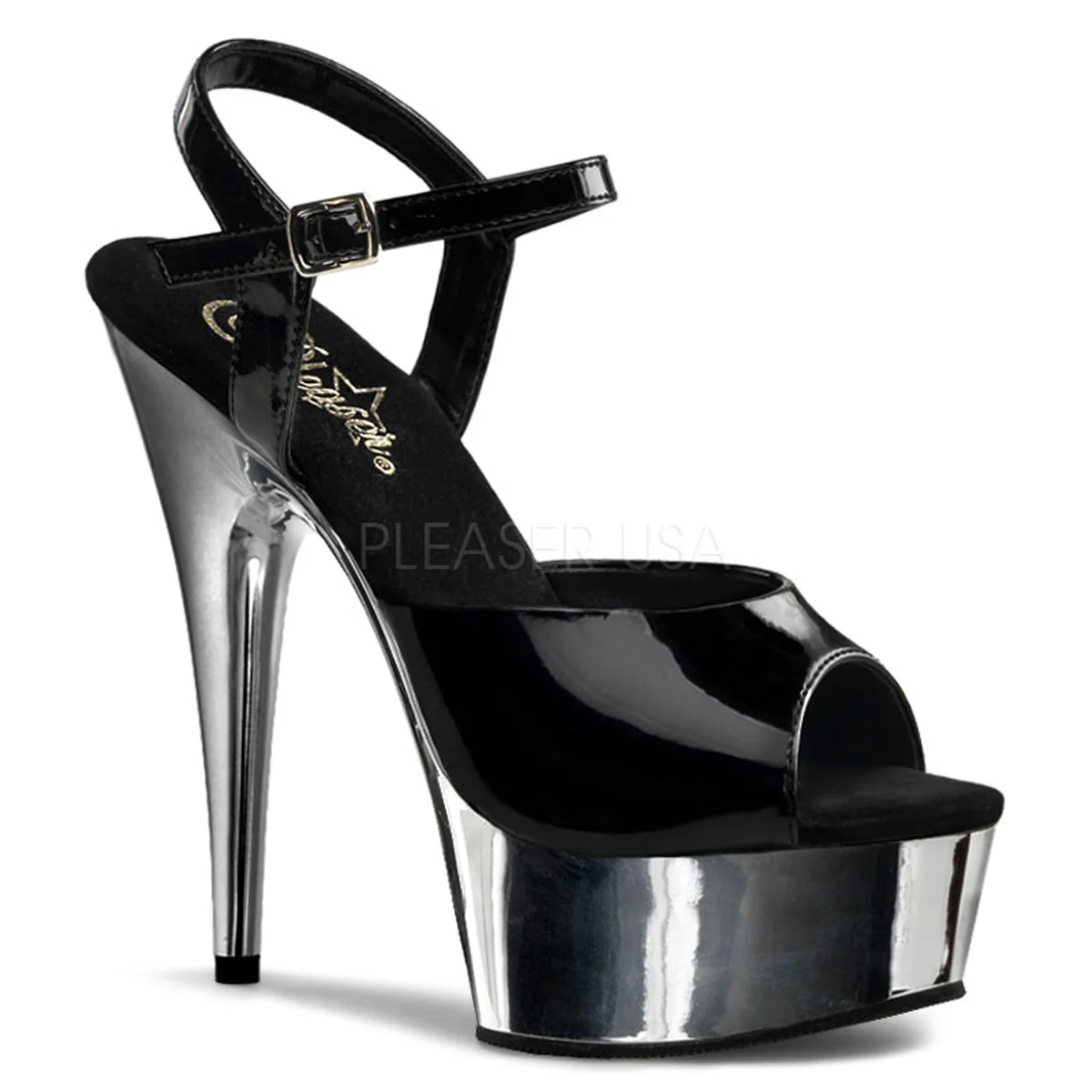 DELIGHT-609 Black/Silver Chrome