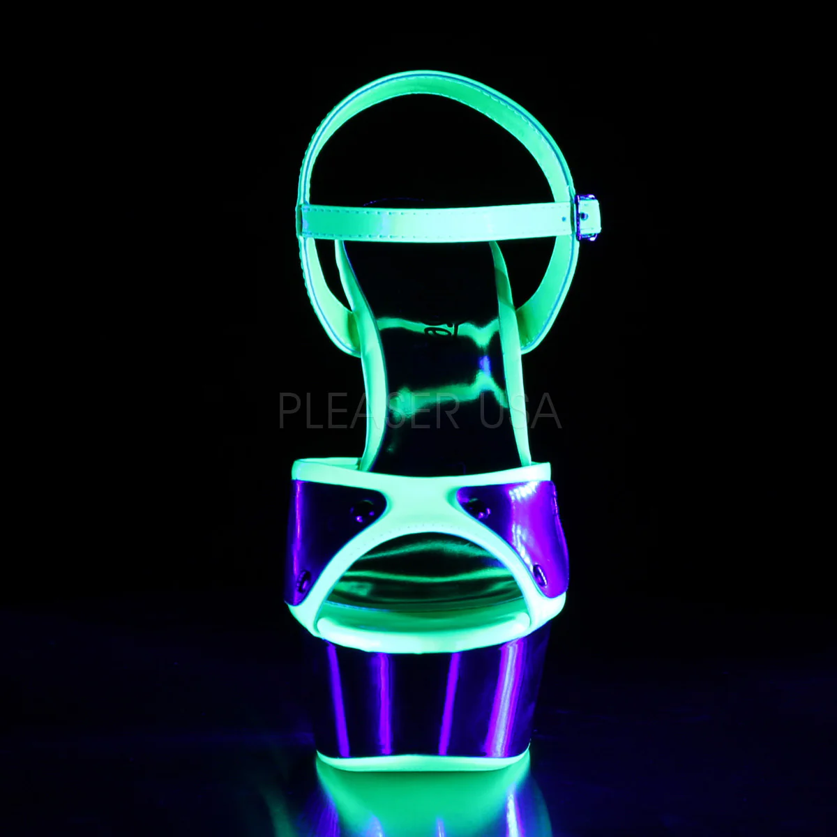 DELIGHT-609NC  Neon Green/Silver Chrome - Image 2