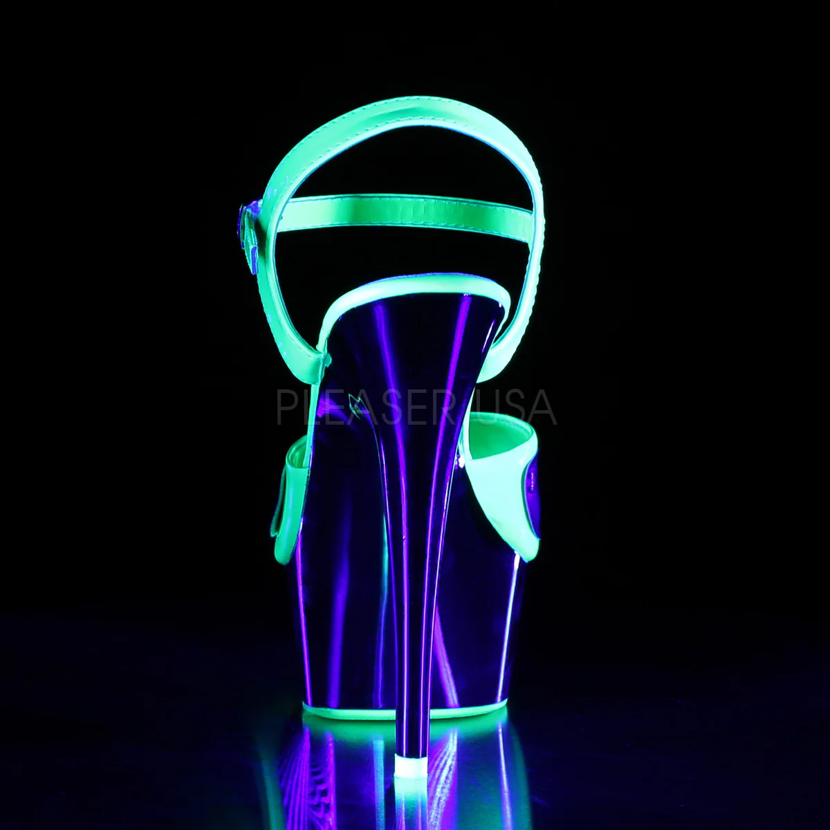 DELIGHT-609NC  Neon Green/Silver Chrome - Image 4