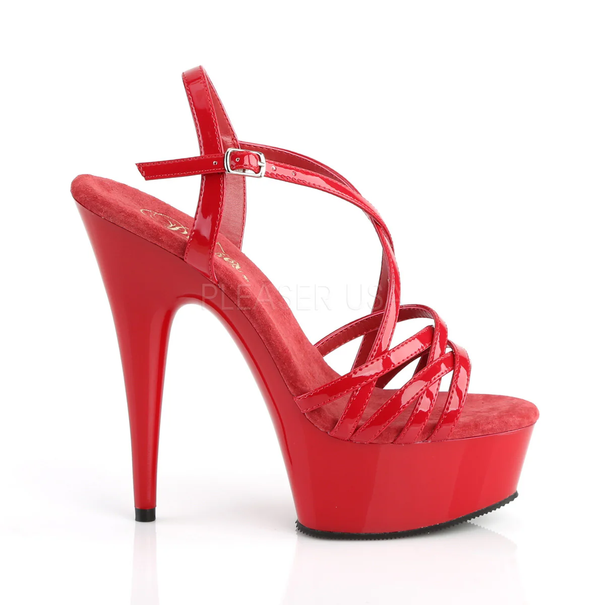 DELIGHT-613  Red Patent/Red - Image 5