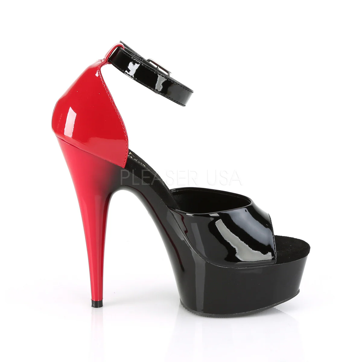 DELIGHT-617 Black-Red Patent/Black-Red - Image 5