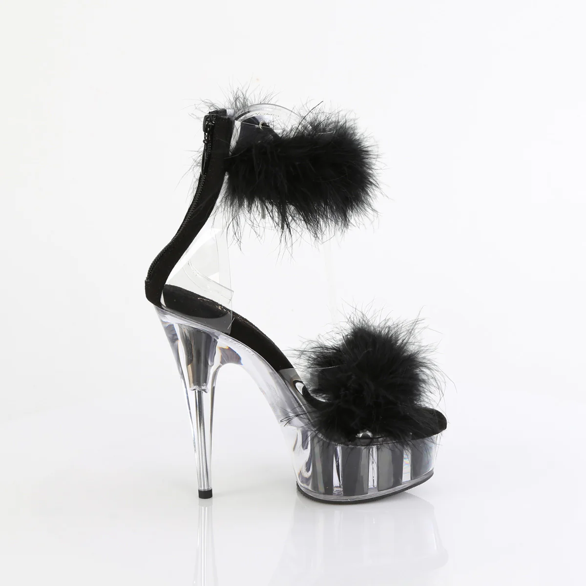 DELIGHT-624F Clear-Black Fur / M - Image 5