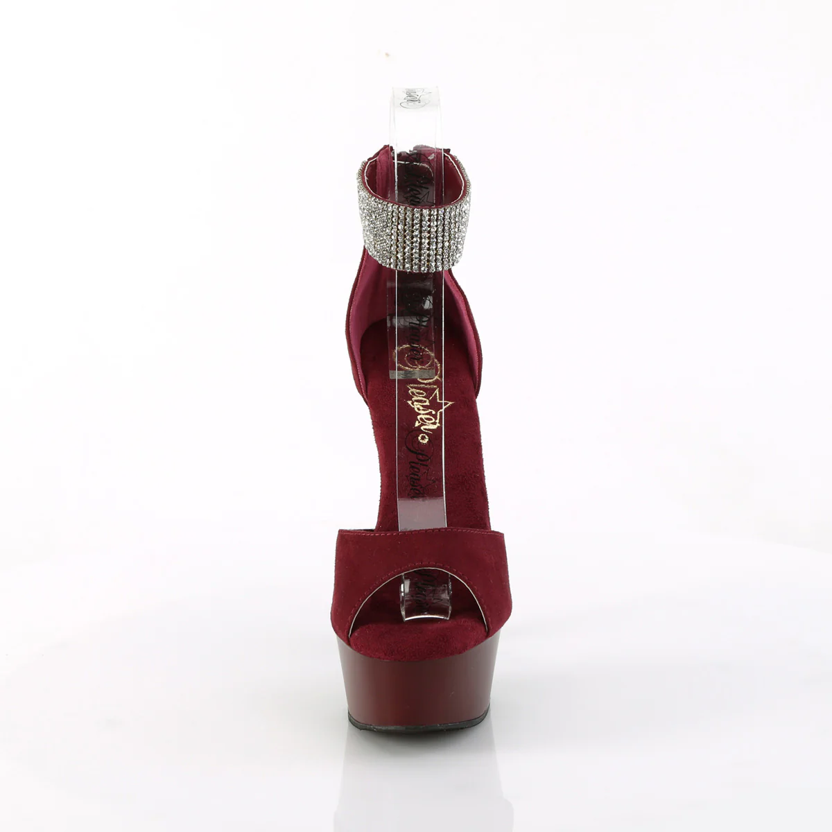 DELIGHT-625  Burgundy Faux Suede/Burgundy Matte - Image 2