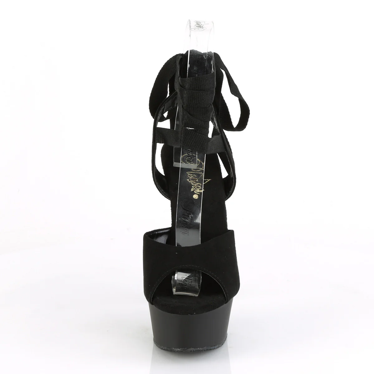 DELIGHT-634  Black Faux Suede/Black Matte - Image 2