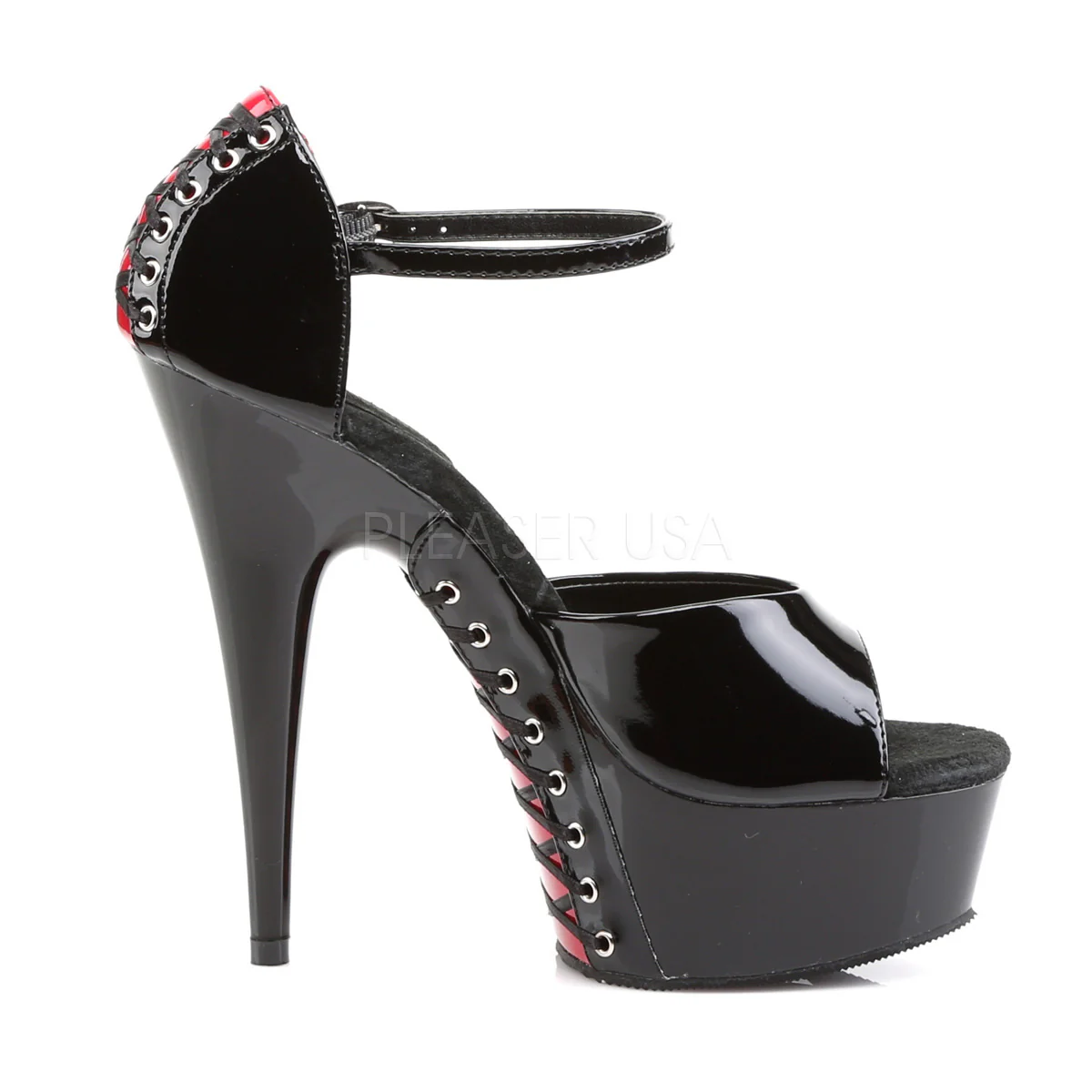 DELIGHT-660FH Black-Red Patent/Black - Image 5