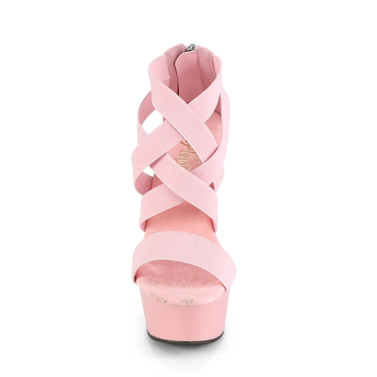 DELIGHT-669  Baby Pink Elastic Band-Faux Le/Baby Pink Matte - Image 2