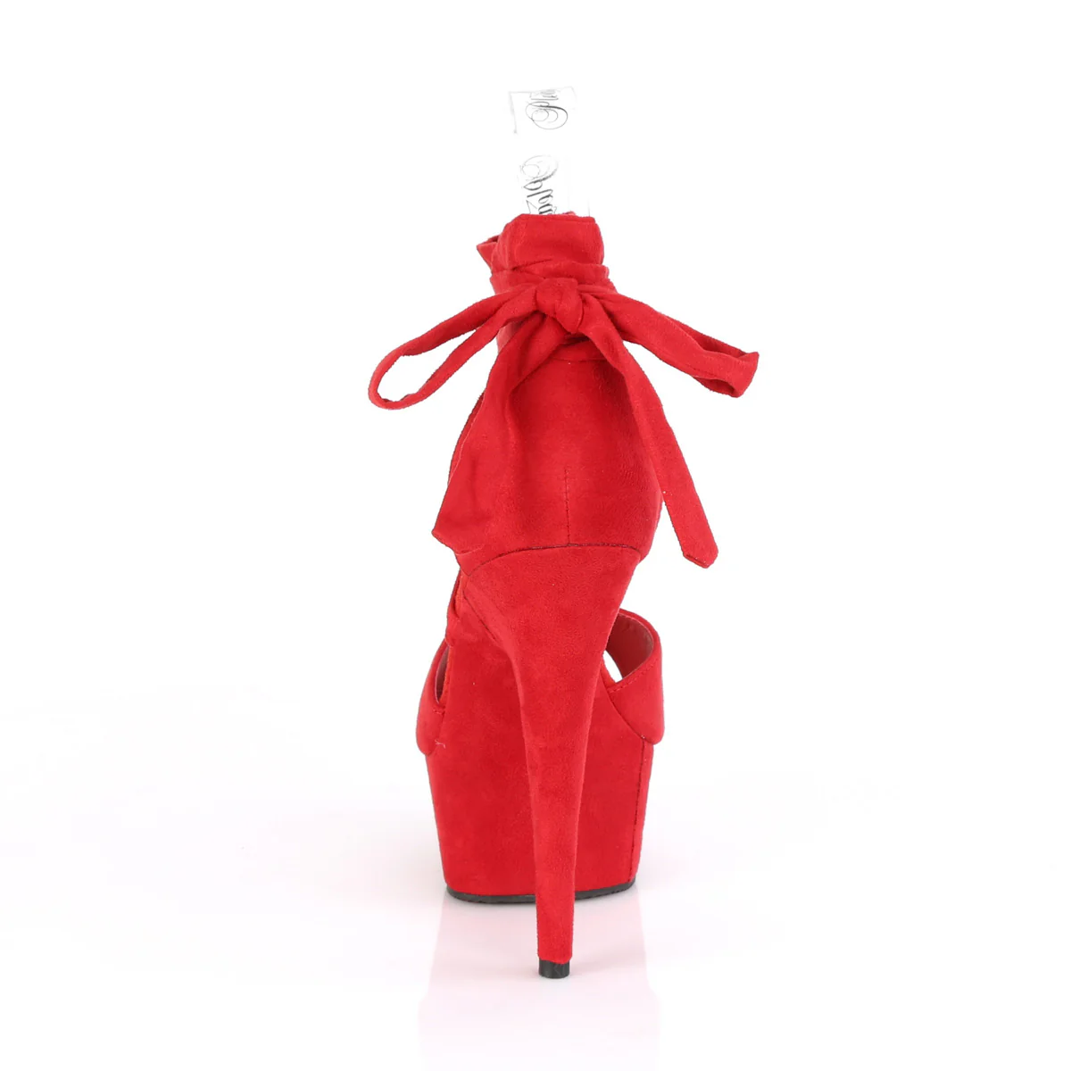 DELIGHT-679  Red Faux Suede/Red Faux Suede - Image 4