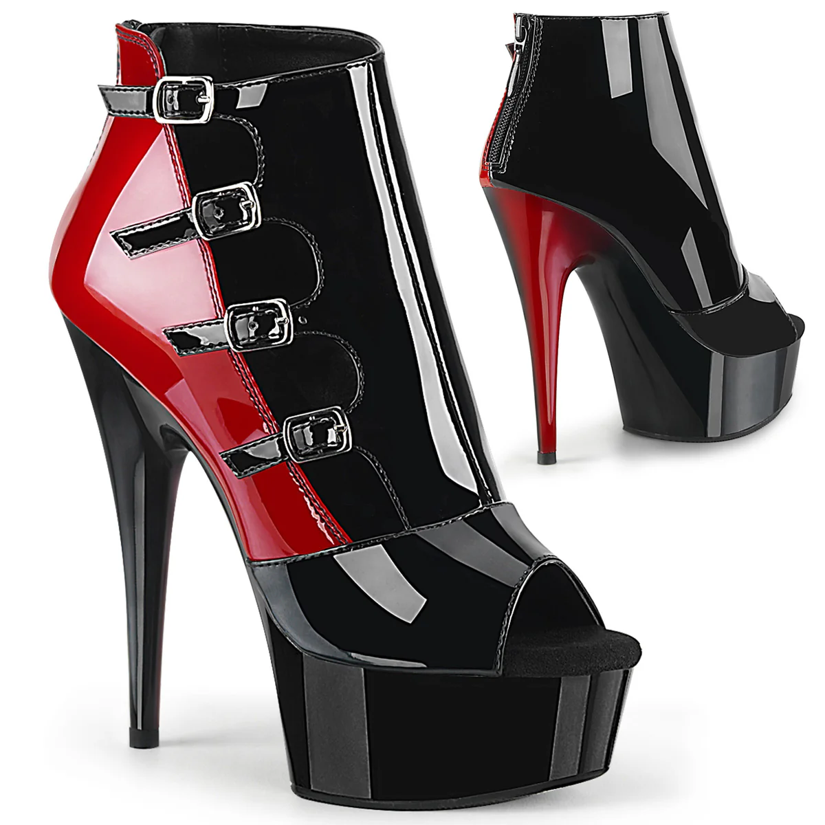 DELIGHT-681 Black-Red Patent/Black