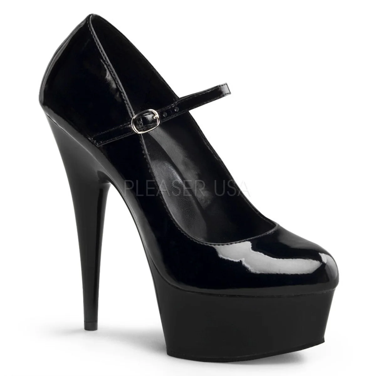 DELIGHT-687  Black Patent/Black