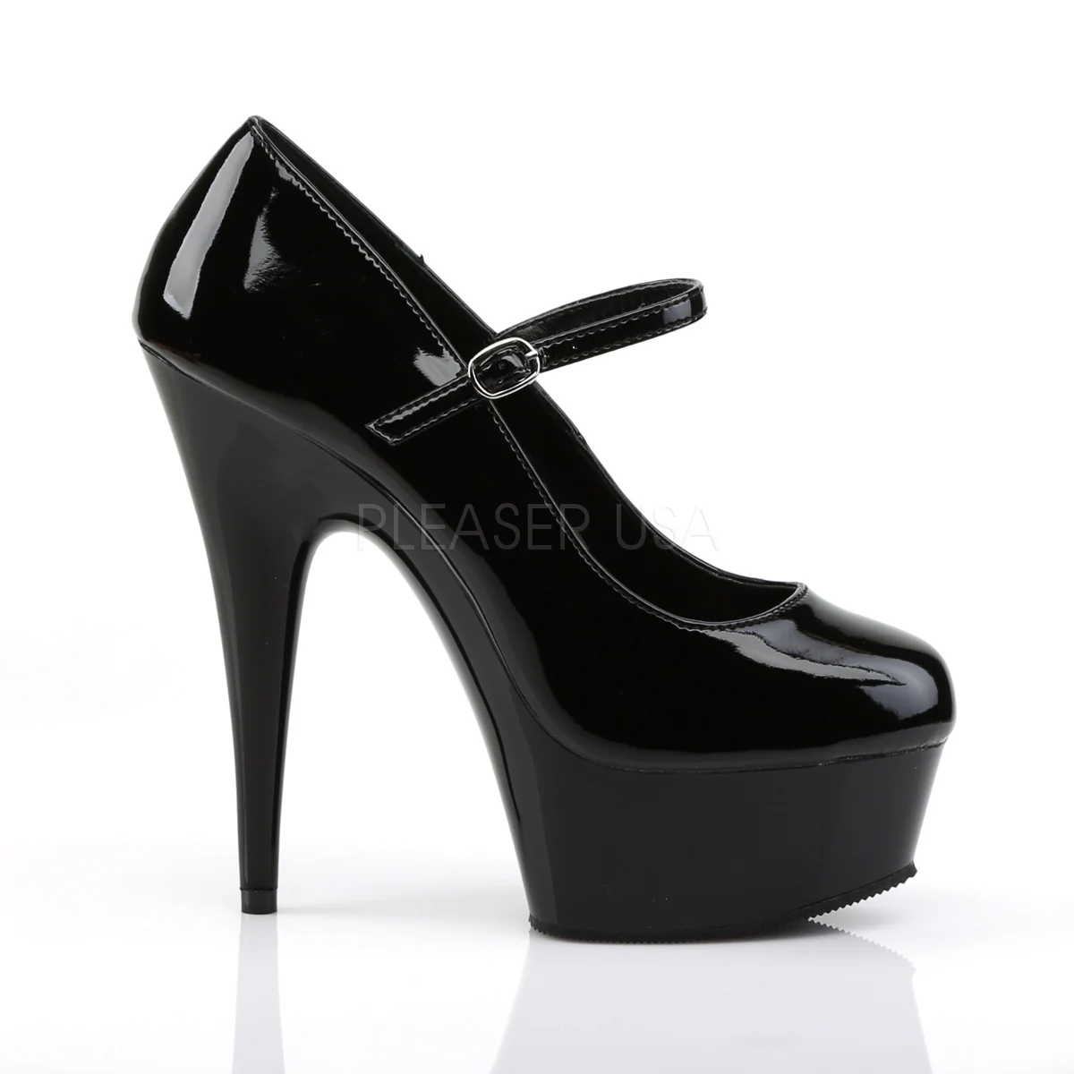 DELIGHT-687  Black Patent/Black - Image 5
