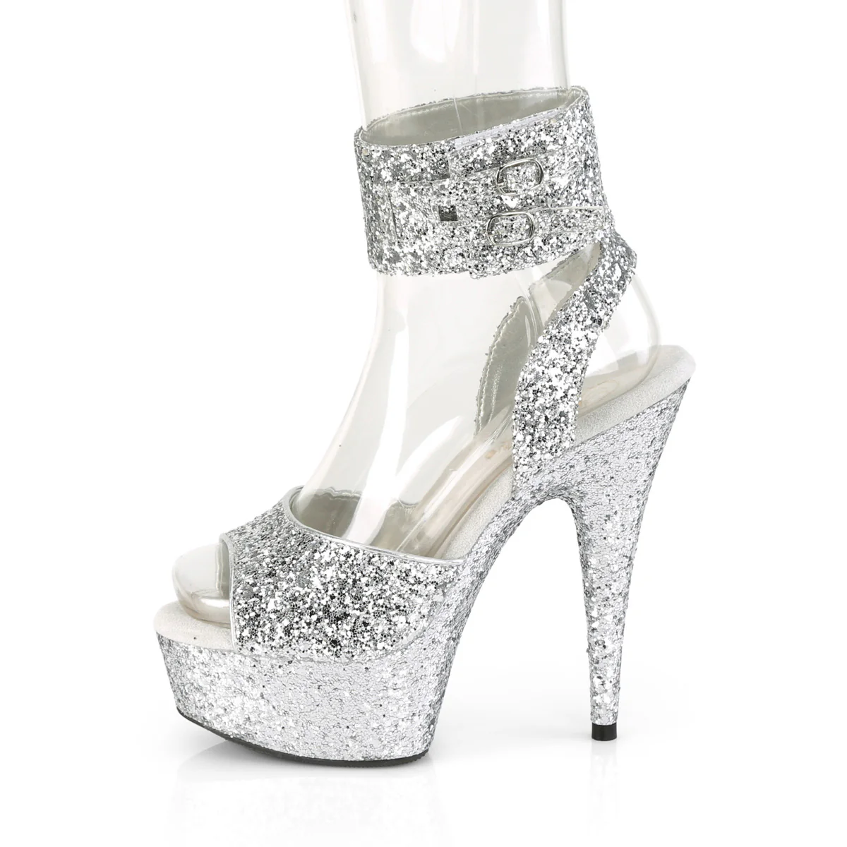 DELIGHT-691LG  Silver Glitter/Silver Glitter - Image 3