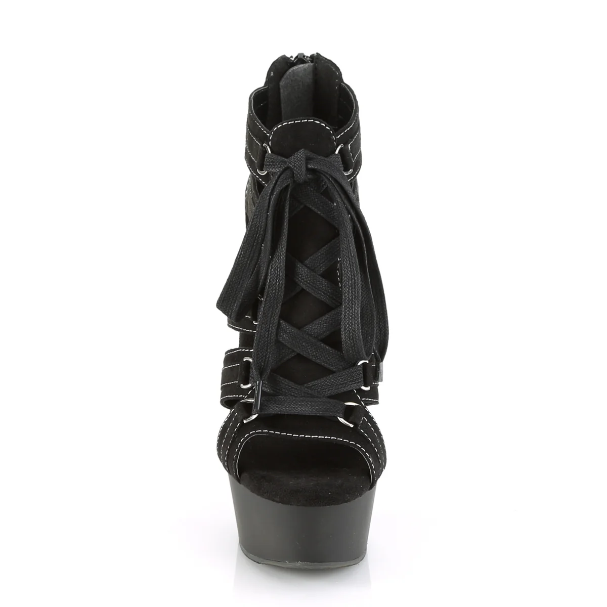 DELIGHT-693 Black Microfiber/Black Matte - Image 2