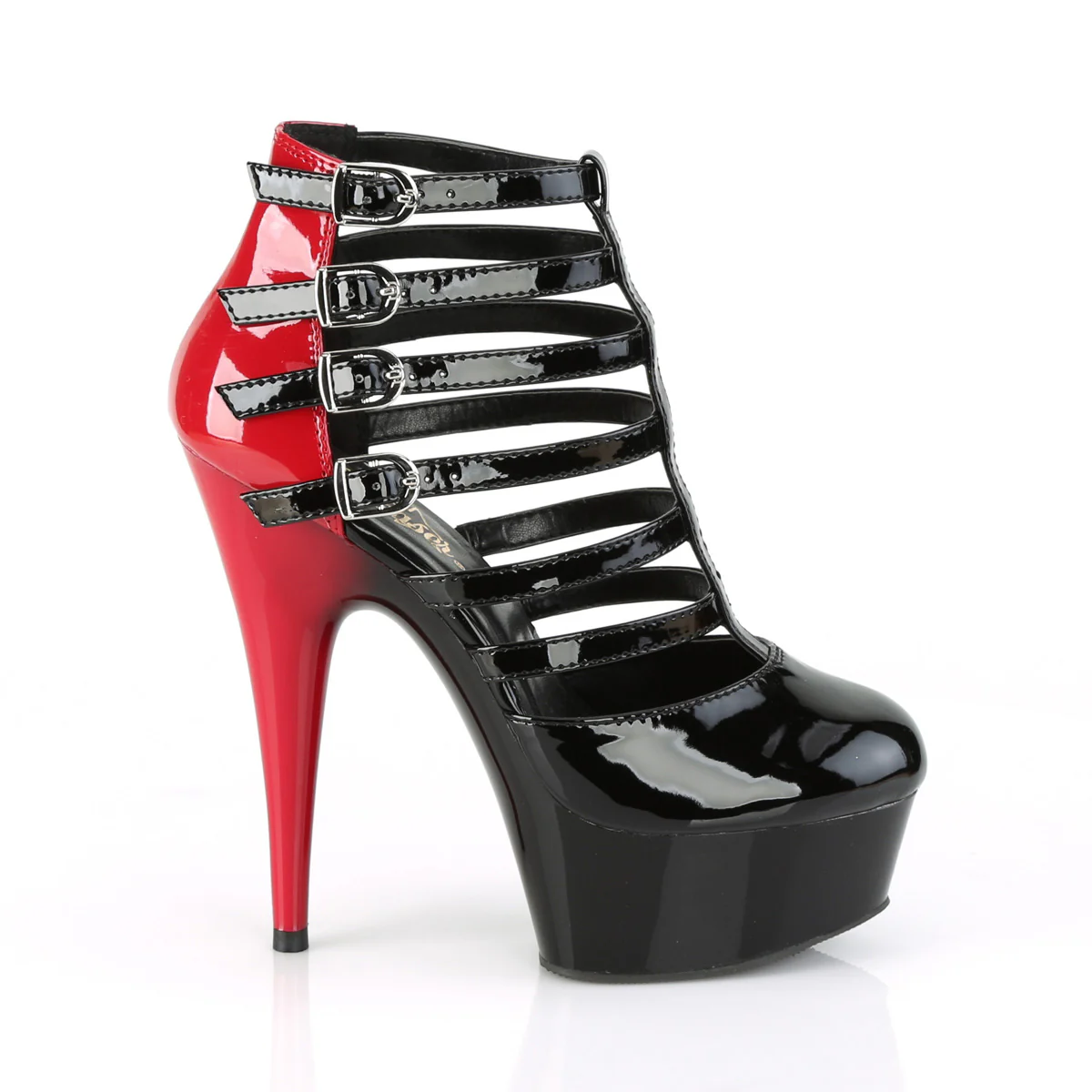 DELIGHT-695  Black-Red Patent/Black - Image 5