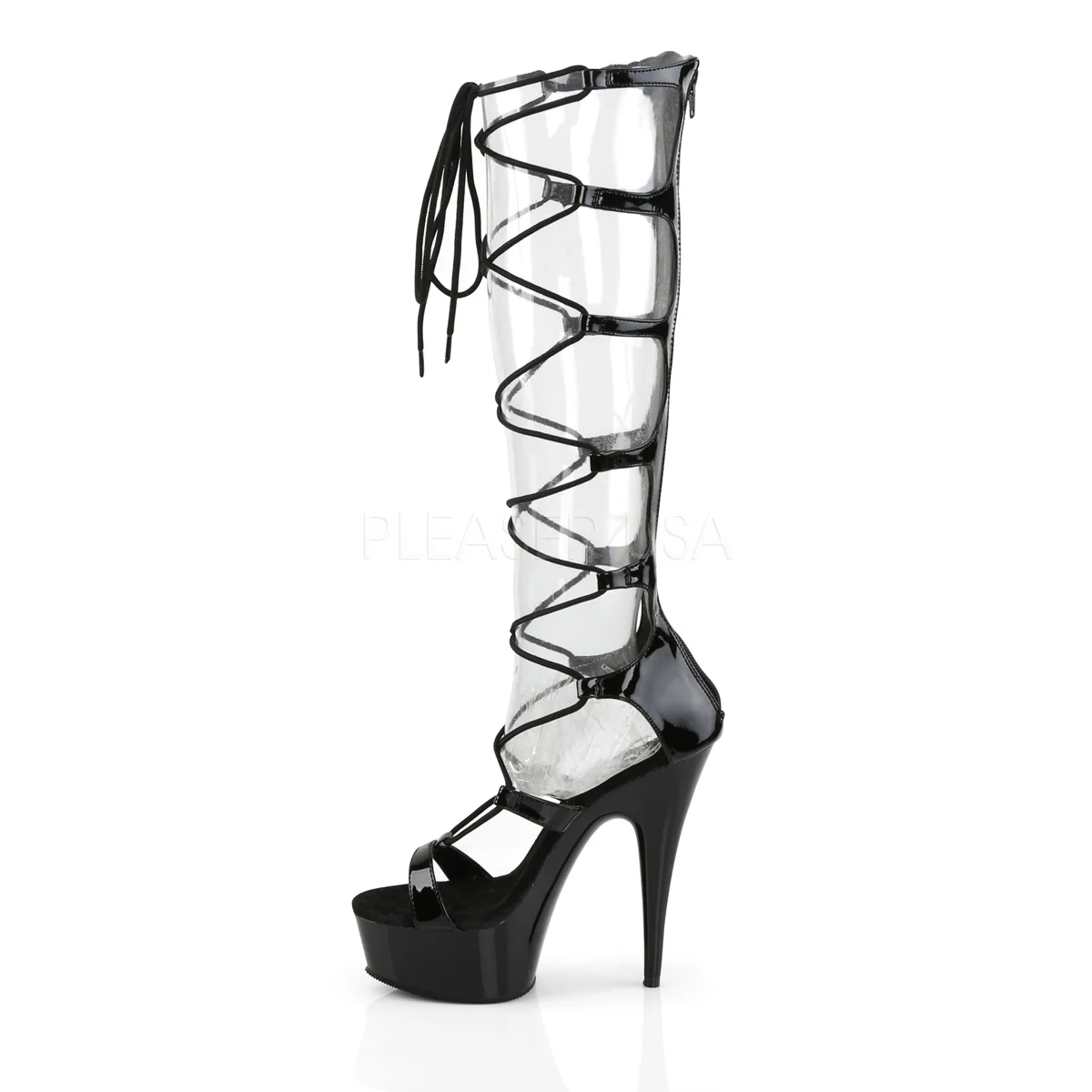 DELIGHT-698 Black Patent/Black - Image 3