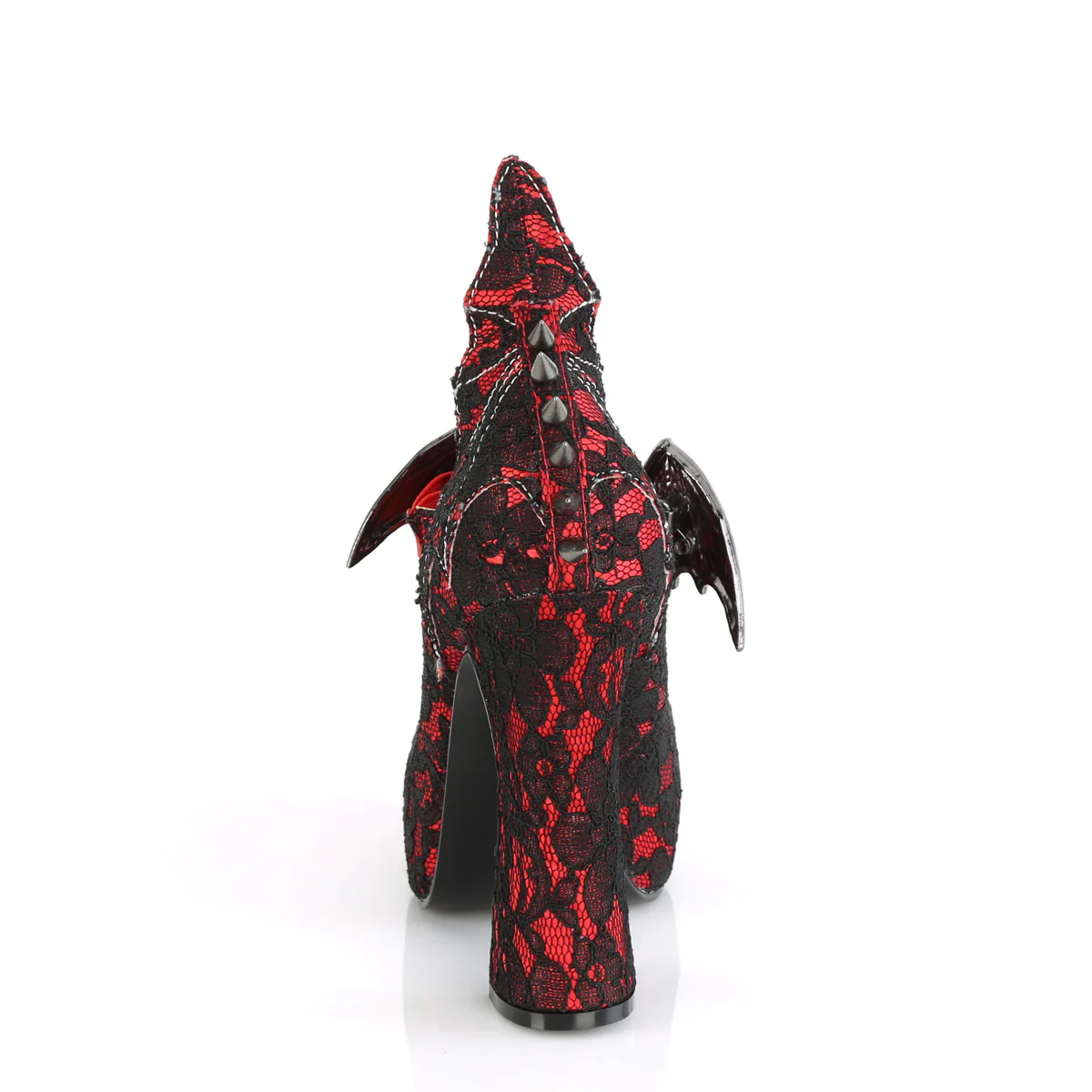 DEMON-18 Red Satin-Black Lace - Image 4