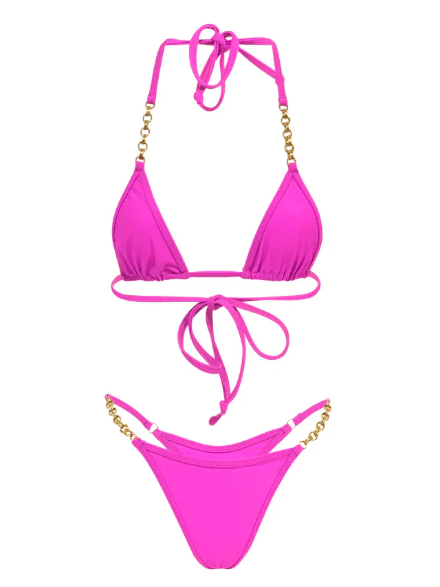 Diamond Dolls Unchained Bikini Set - Orange - Image 3