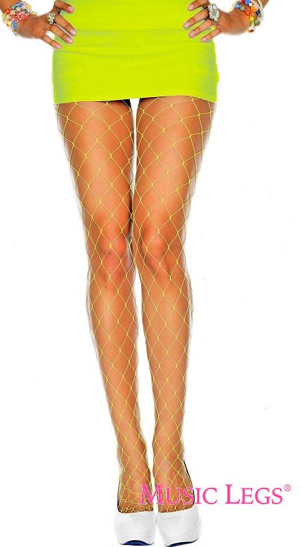 Music Legs Diamond Net Spandex Pantyhose 9024 - Image 4