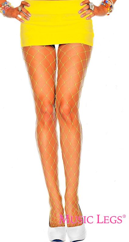 Music Legs Diamond Net Spandex Pantyhose 9024 - Image 5