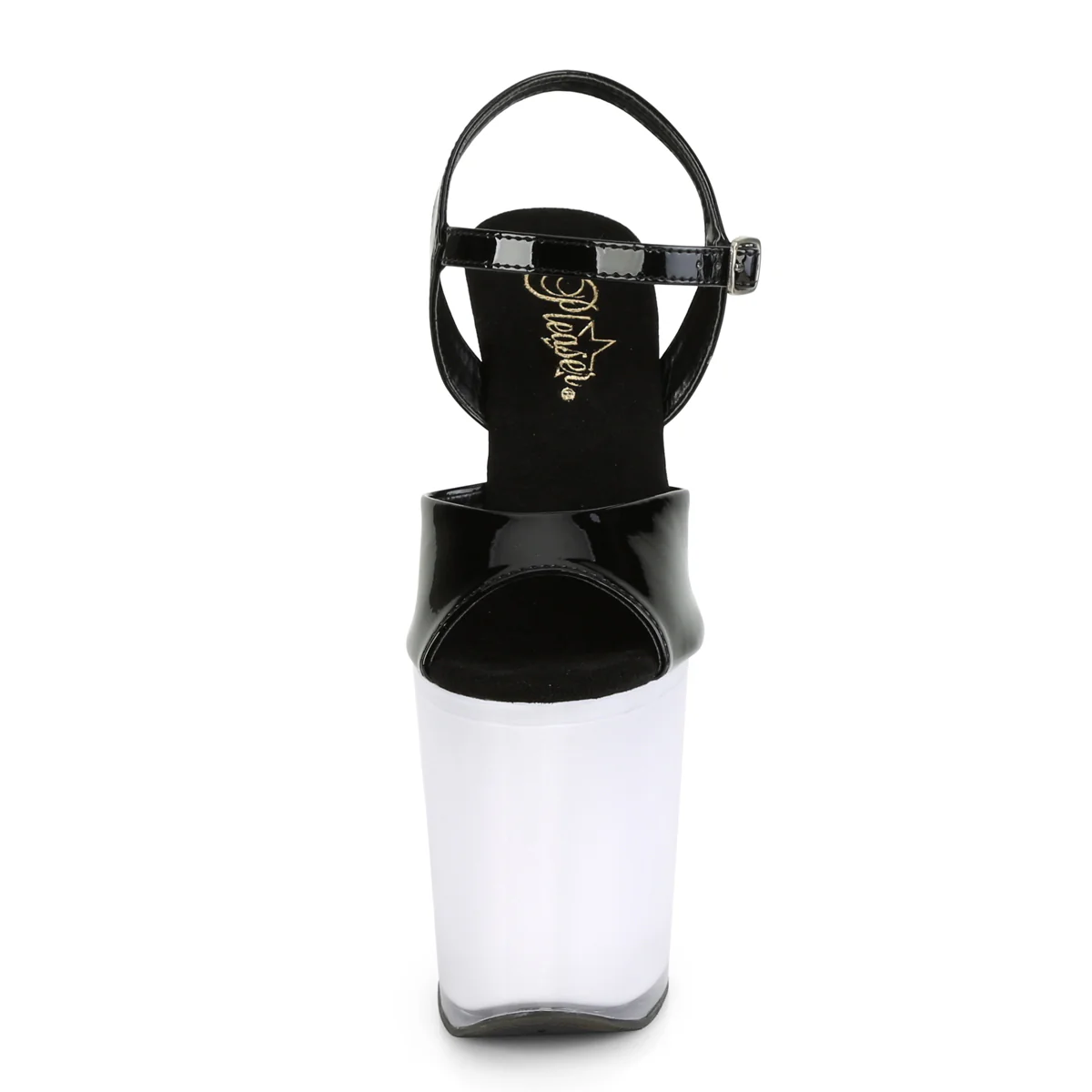 DISCOLITE-809  Black Patent/White Glow - Image 2