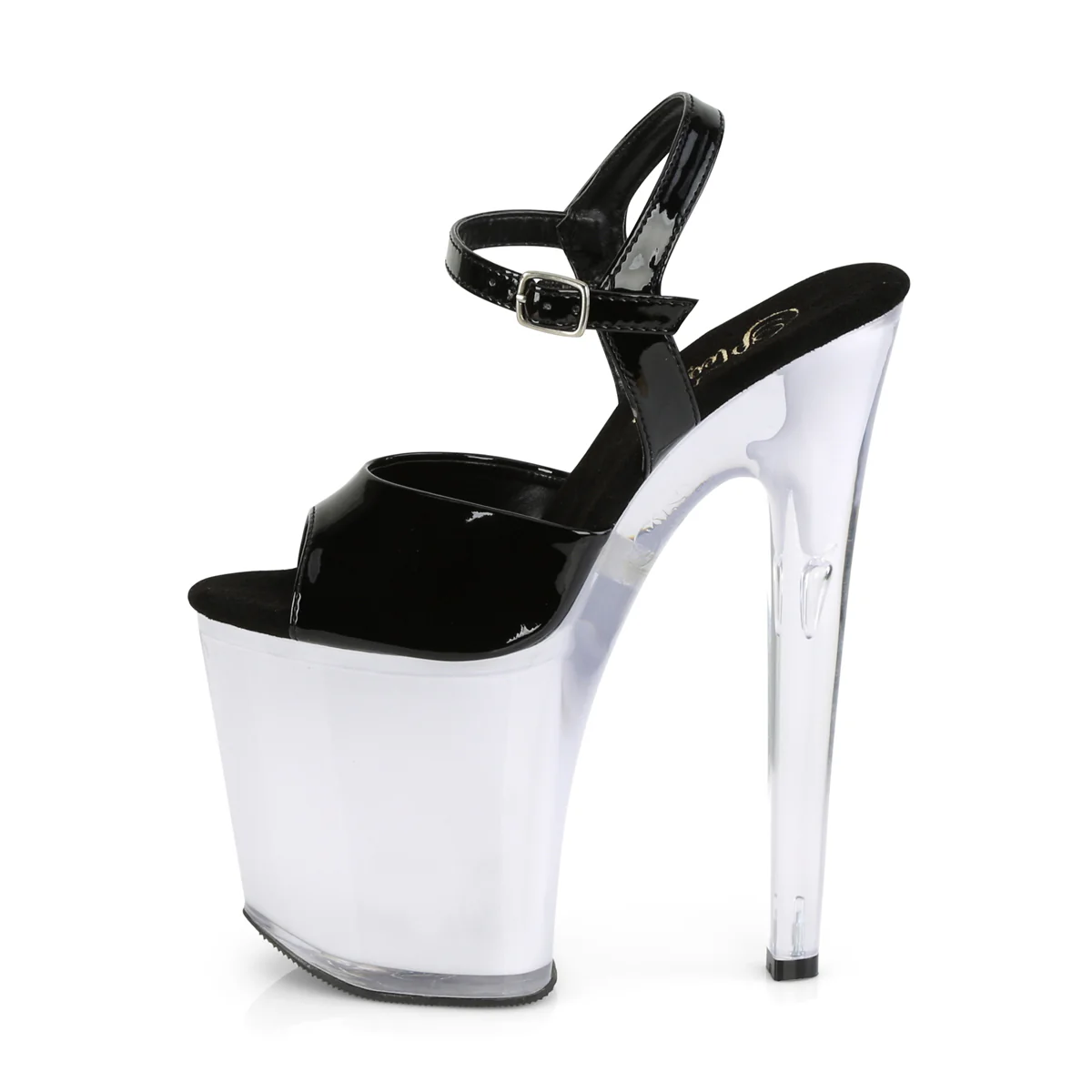 DISCOLITE-809  Black Patent/White Glow - Image 3
