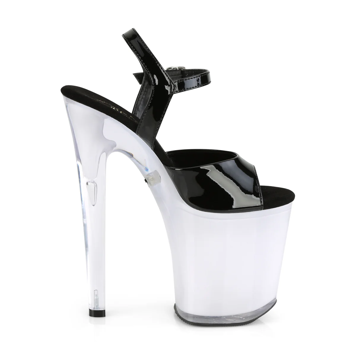 DISCOLITE-809  Black Patent/White Glow - Image 5