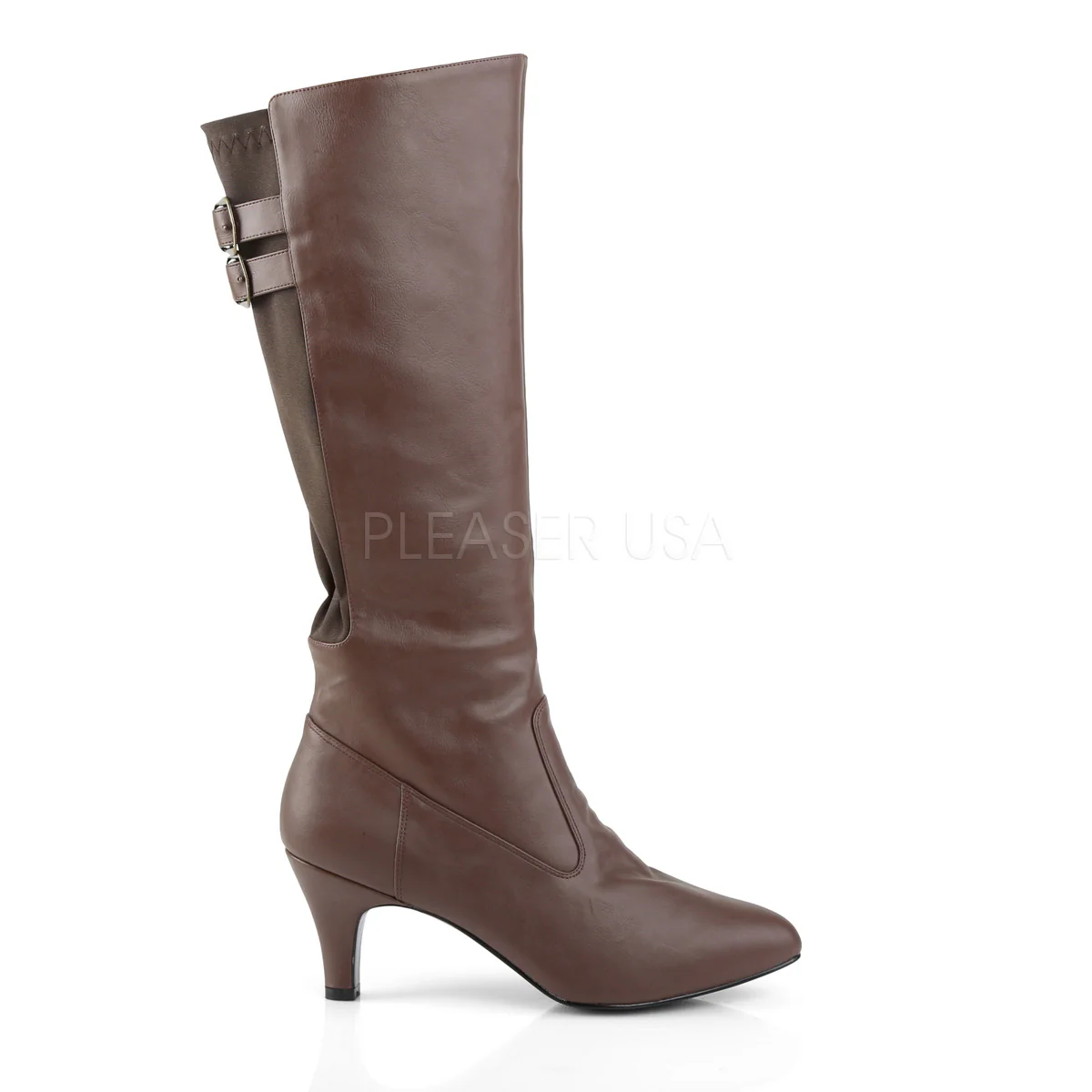 DIVINE-2018  Brown Faux Leather - Image 5
