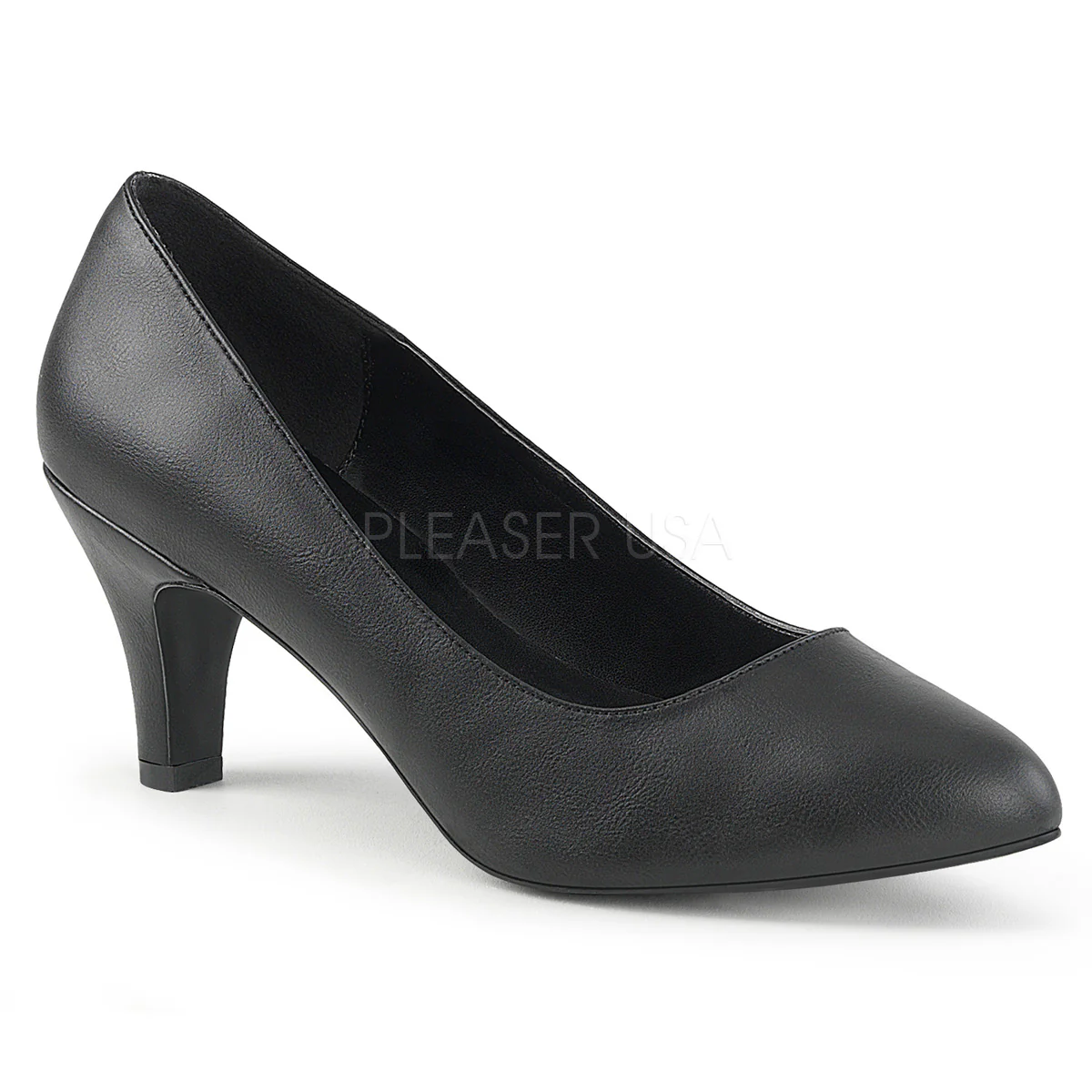 DIVINE-420 Black Faux Leather