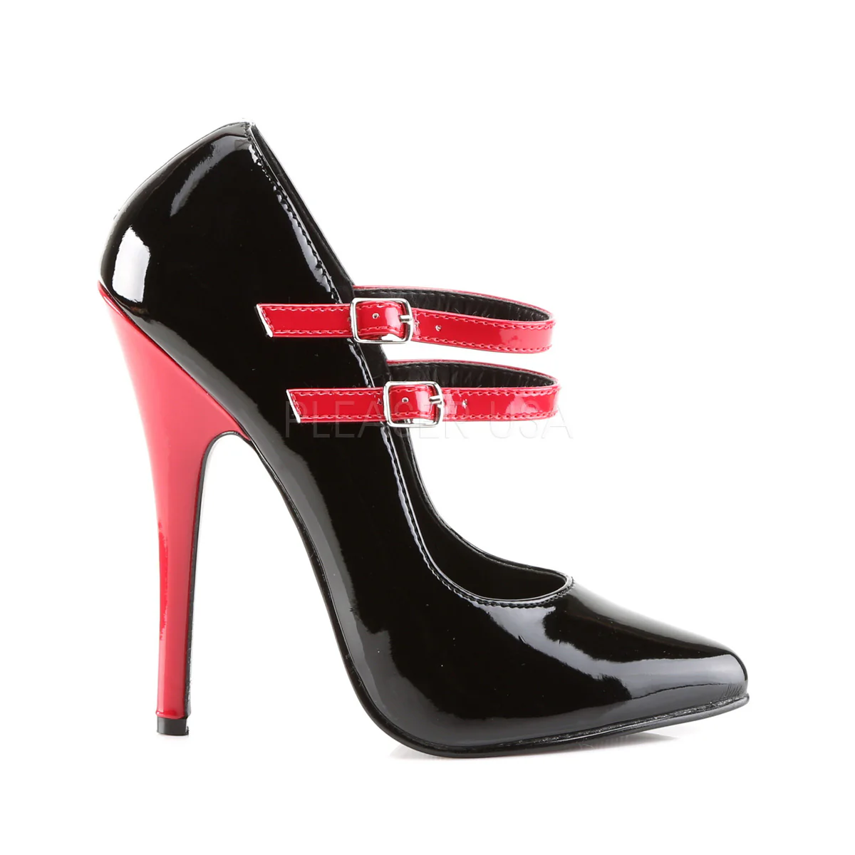 DOMINA-442 Black-Red Patent - Image 5