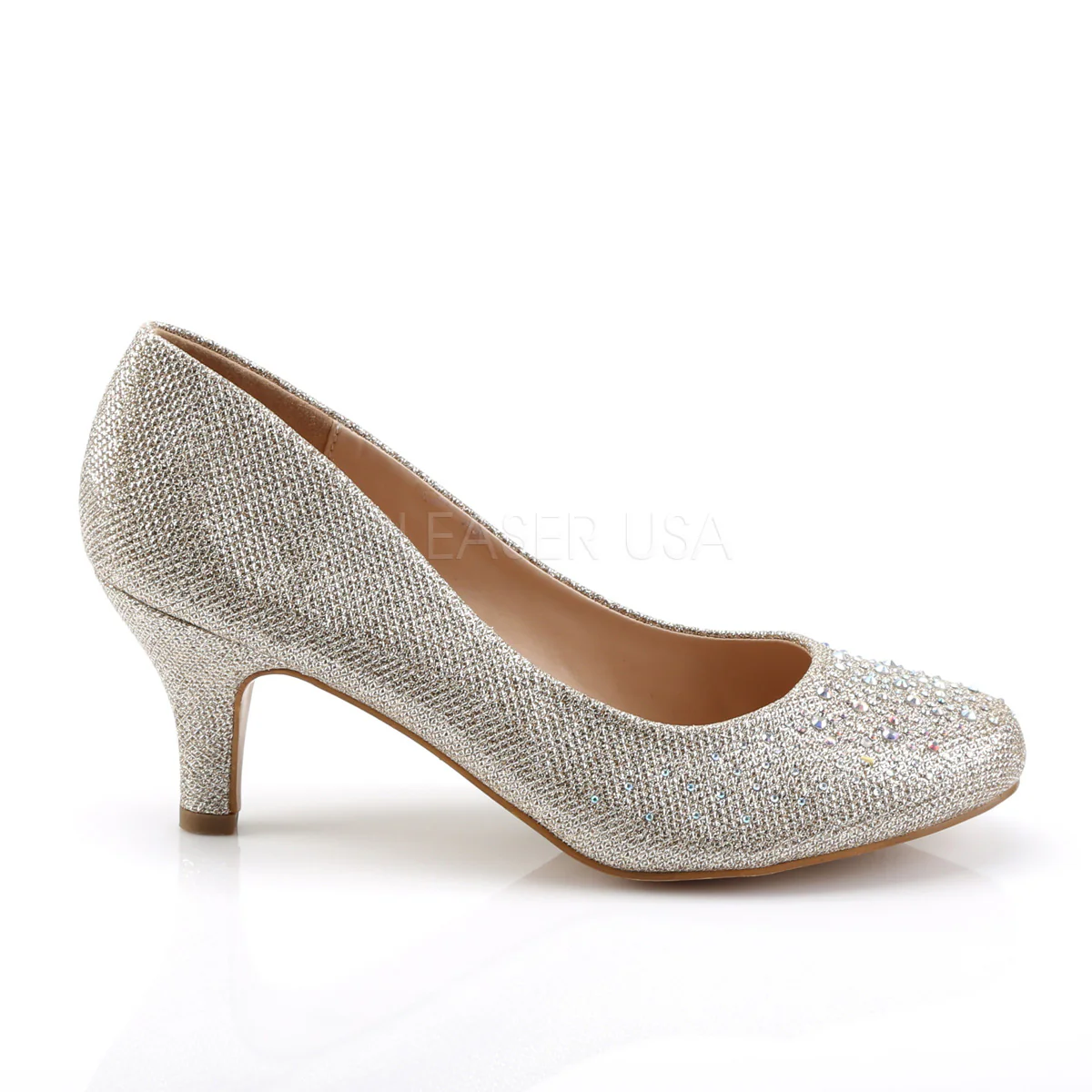 DORIS-06 Nude Glitter Mesh Fabric - Image 5