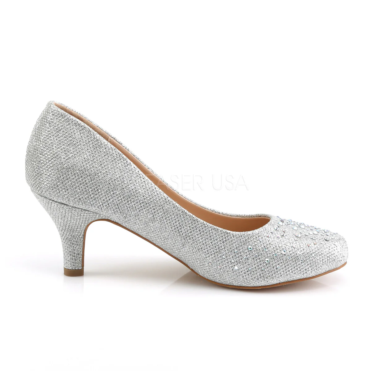 DORIS-06  Silver Glitter Mesh Fabric - Image 5