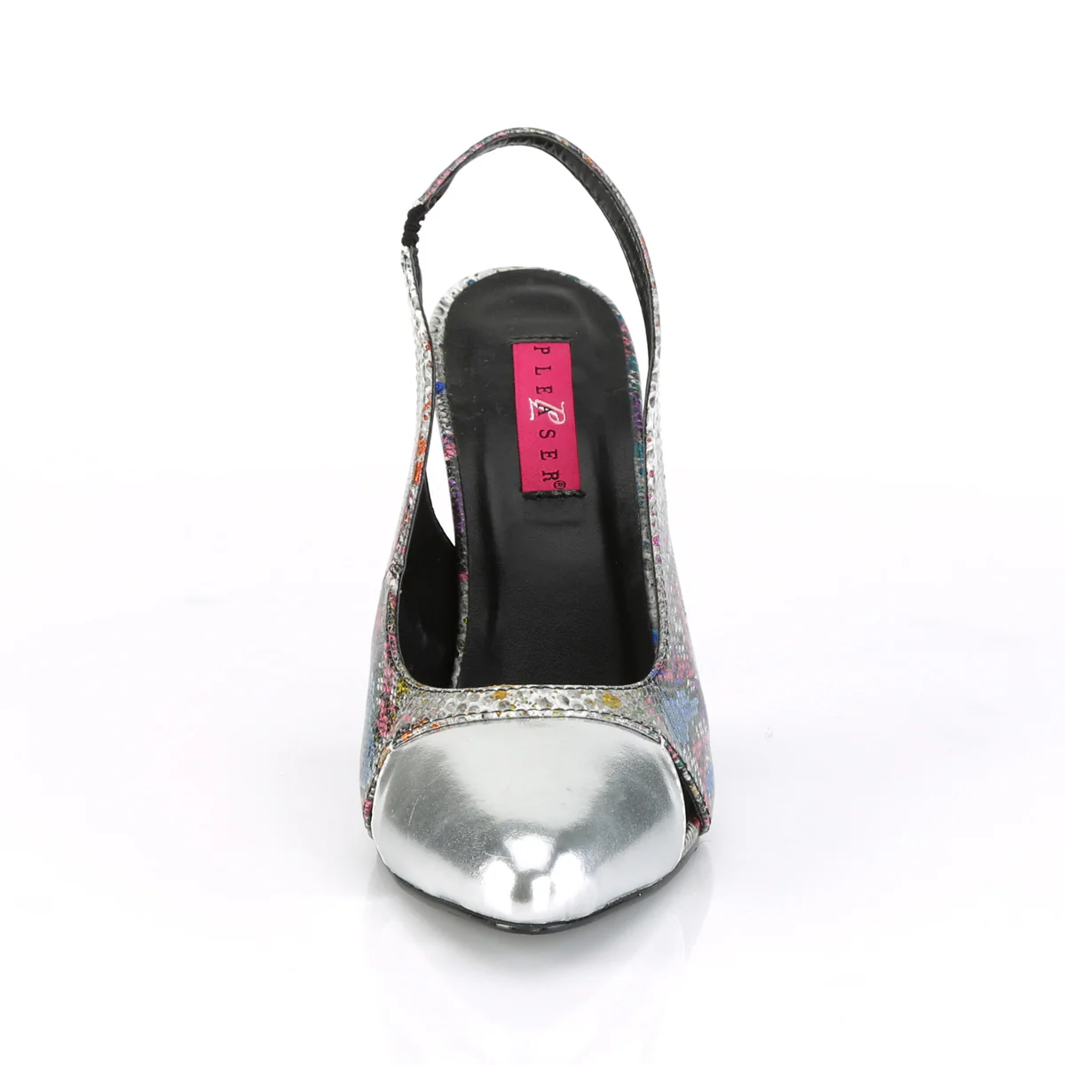 DREAM-405  Multi-Color Snake Print-Silver Metallic Pu - Image 2
