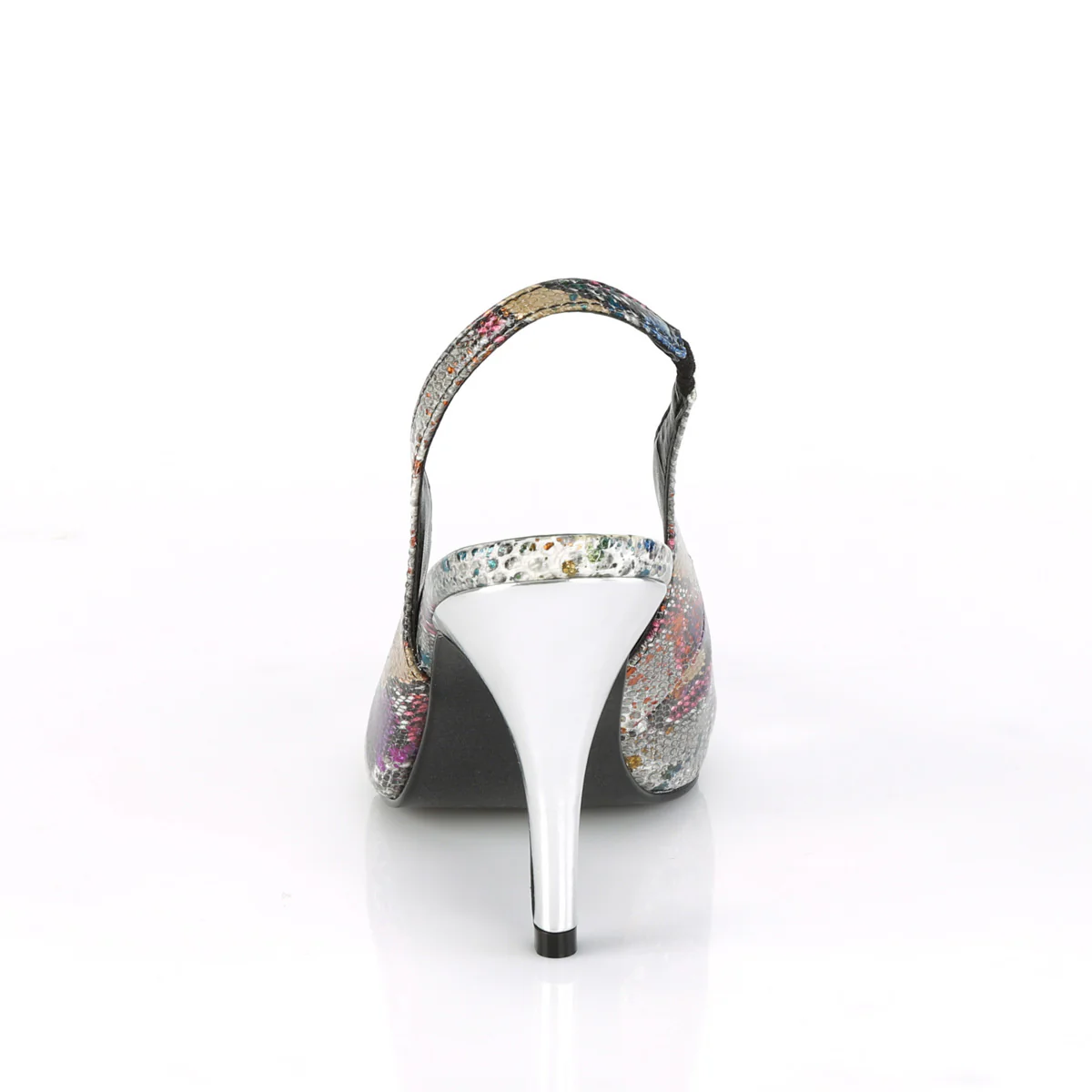 DREAM-405  Multi-Color Snake Print-Silver Metallic Pu - Image 4