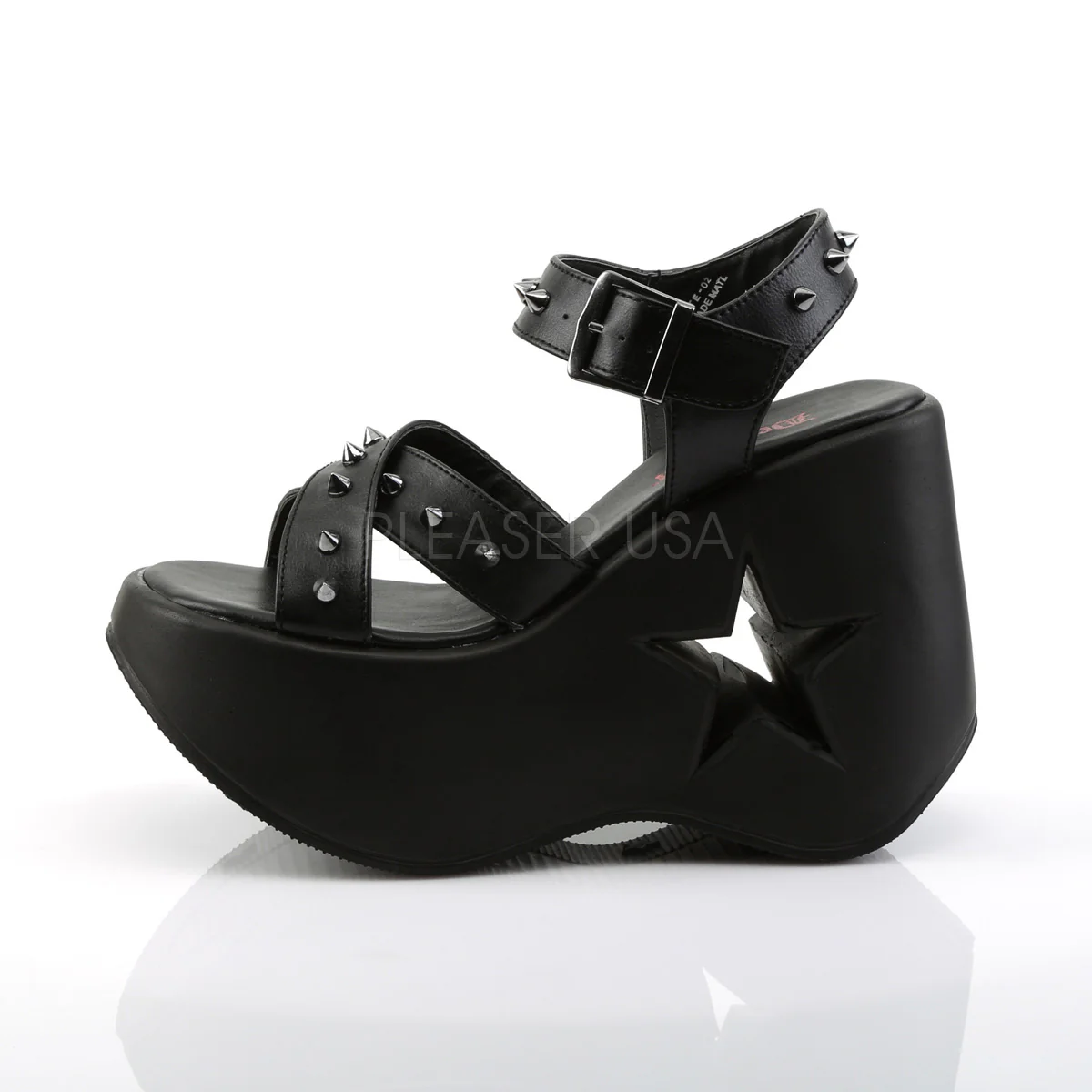 DYNAMITE-02 Black Vegan Leather - Image 3