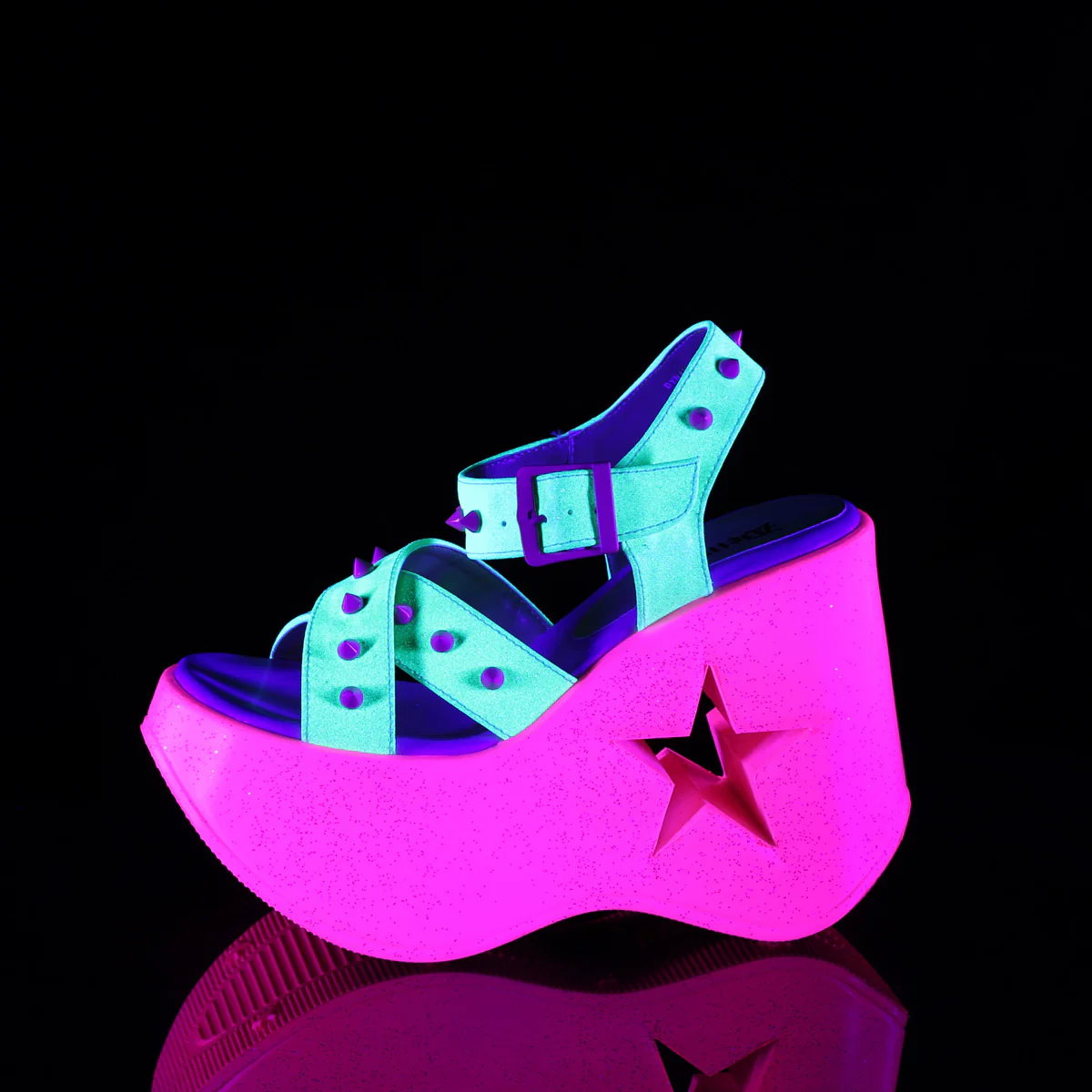 DYNAMITE-02 Neon Yellow Glitter/Pink - Image 3