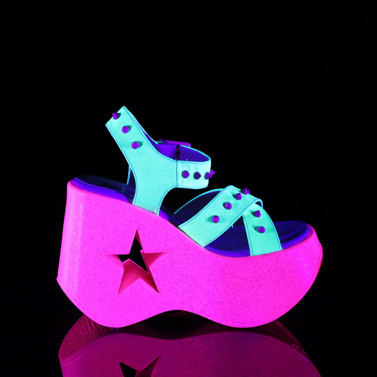 DYNAMITE-02 Neon Yellow Glitter/Pink - Image 5