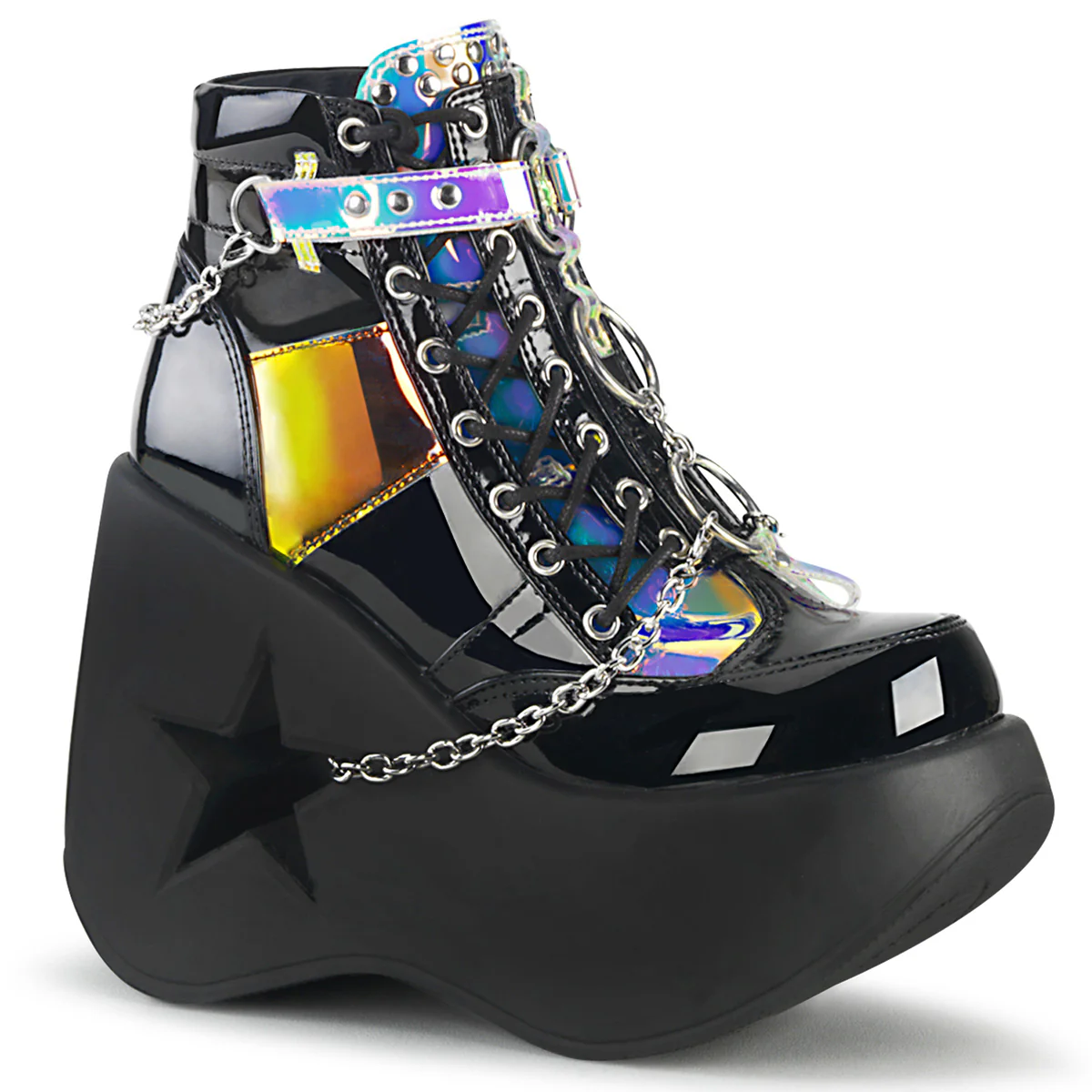 DYNAMITE-101 Black Patent-Magic Mirror TPU