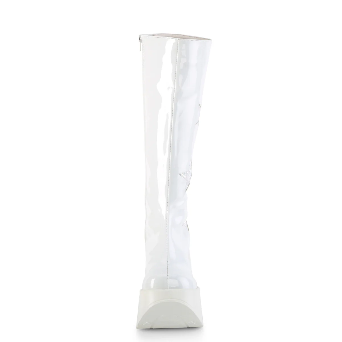 DYNAMITE-218 White Patent-White Multi Glitter - Image 2