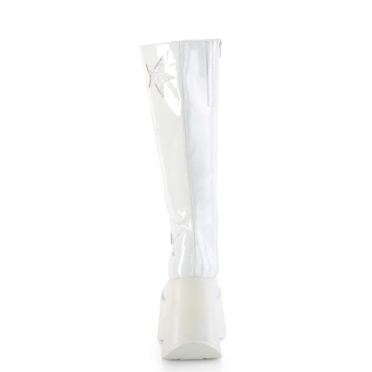 DYNAMITE-218 White Patent-White Multi Glitter - Image 4
