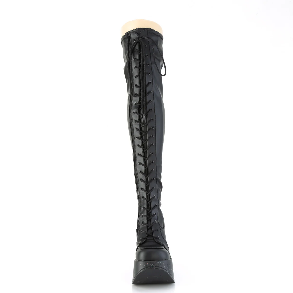 DYNAMITE-300-1  Black Stretch Vegan Leather - Image 2