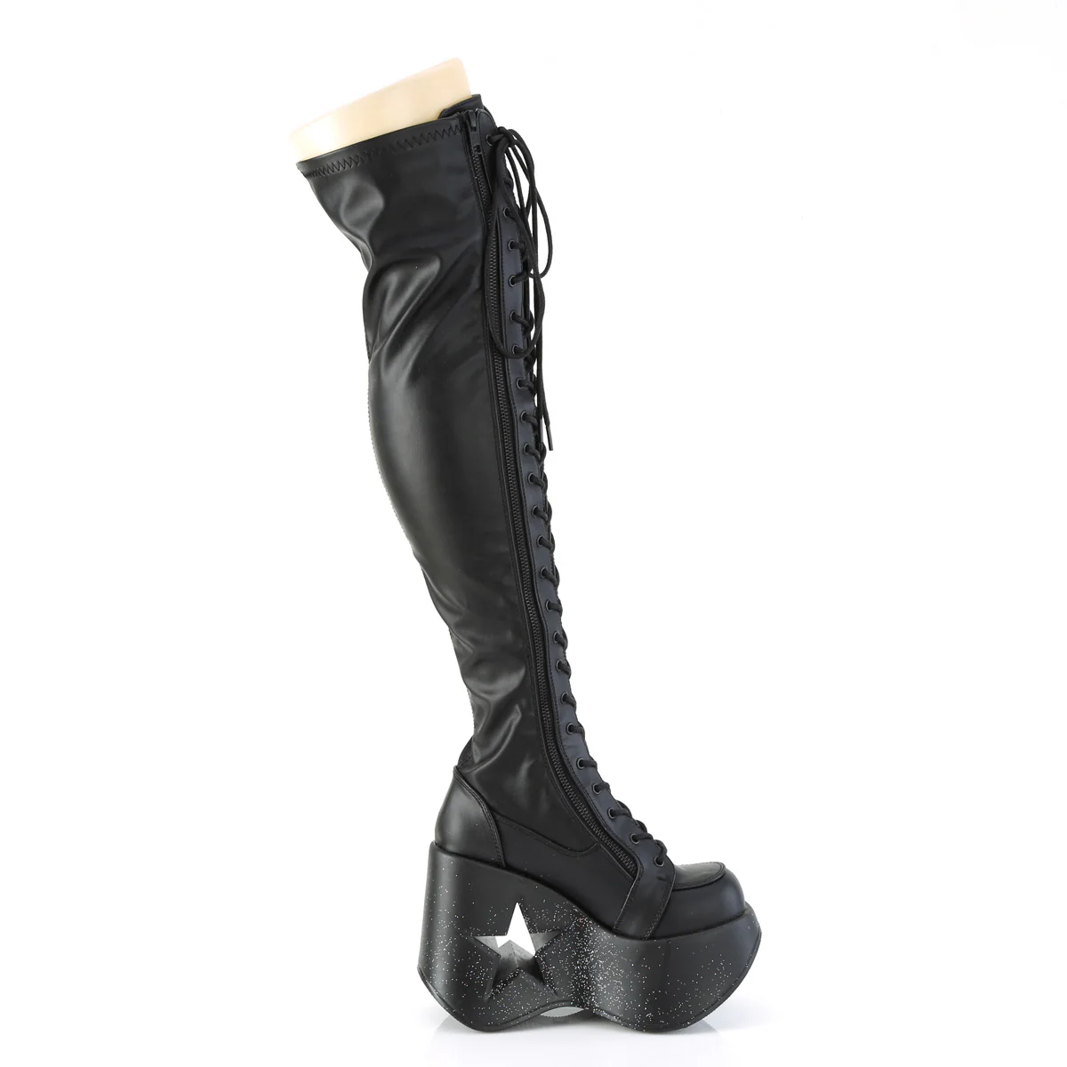 DYNAMITE-300-1  Black Stretch Vegan Leather - Image 5