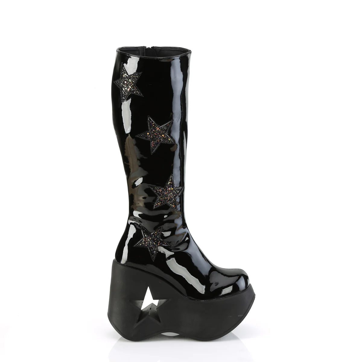 DYNAMITE-600 Black Patent-Black Multi Glitter - Image 5