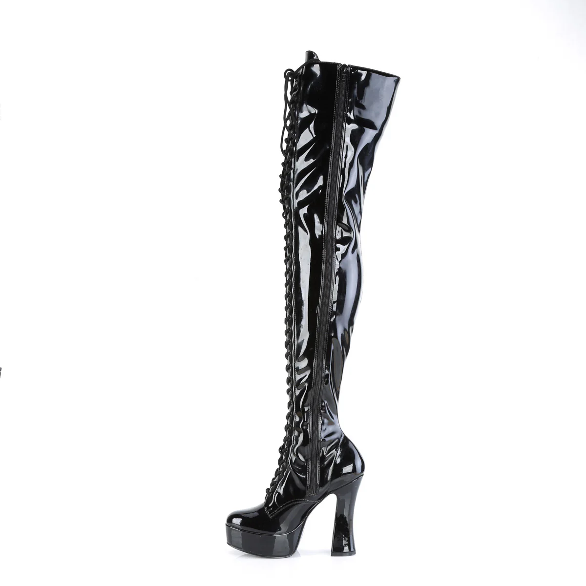 ELECTRA-3023  Black Stretch Patent/Black - Image 3