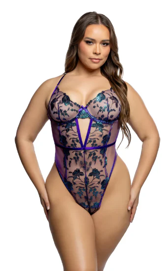 Electric Shimmer Teddy - LI1045 - Image 3
