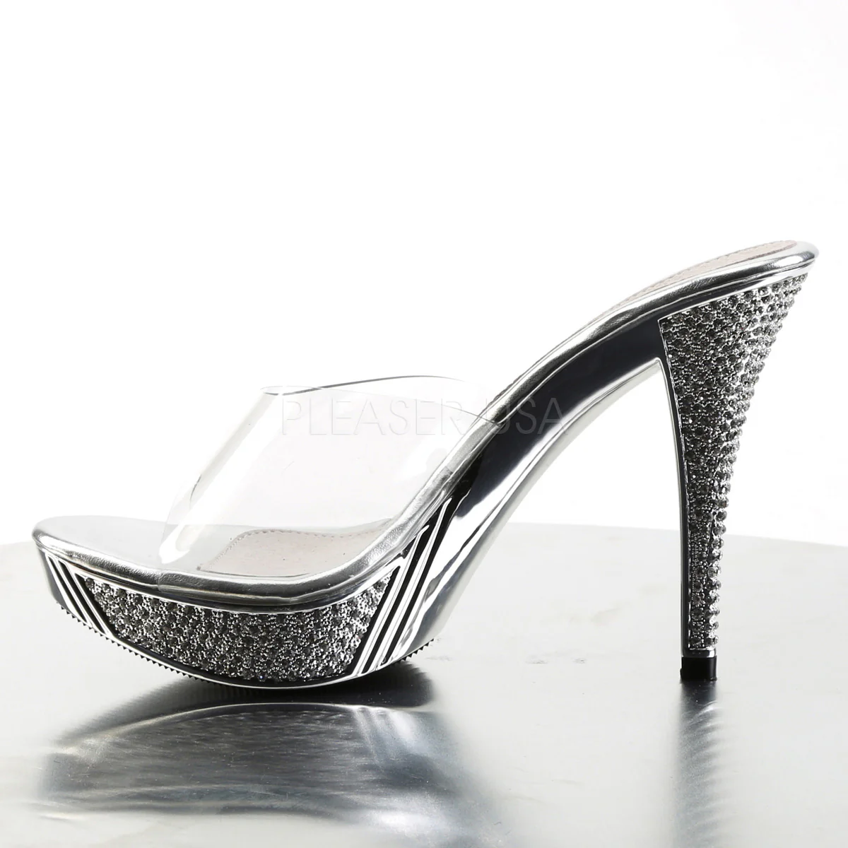 ELEGANT-401  Clear/Silver Chrome - Image 3