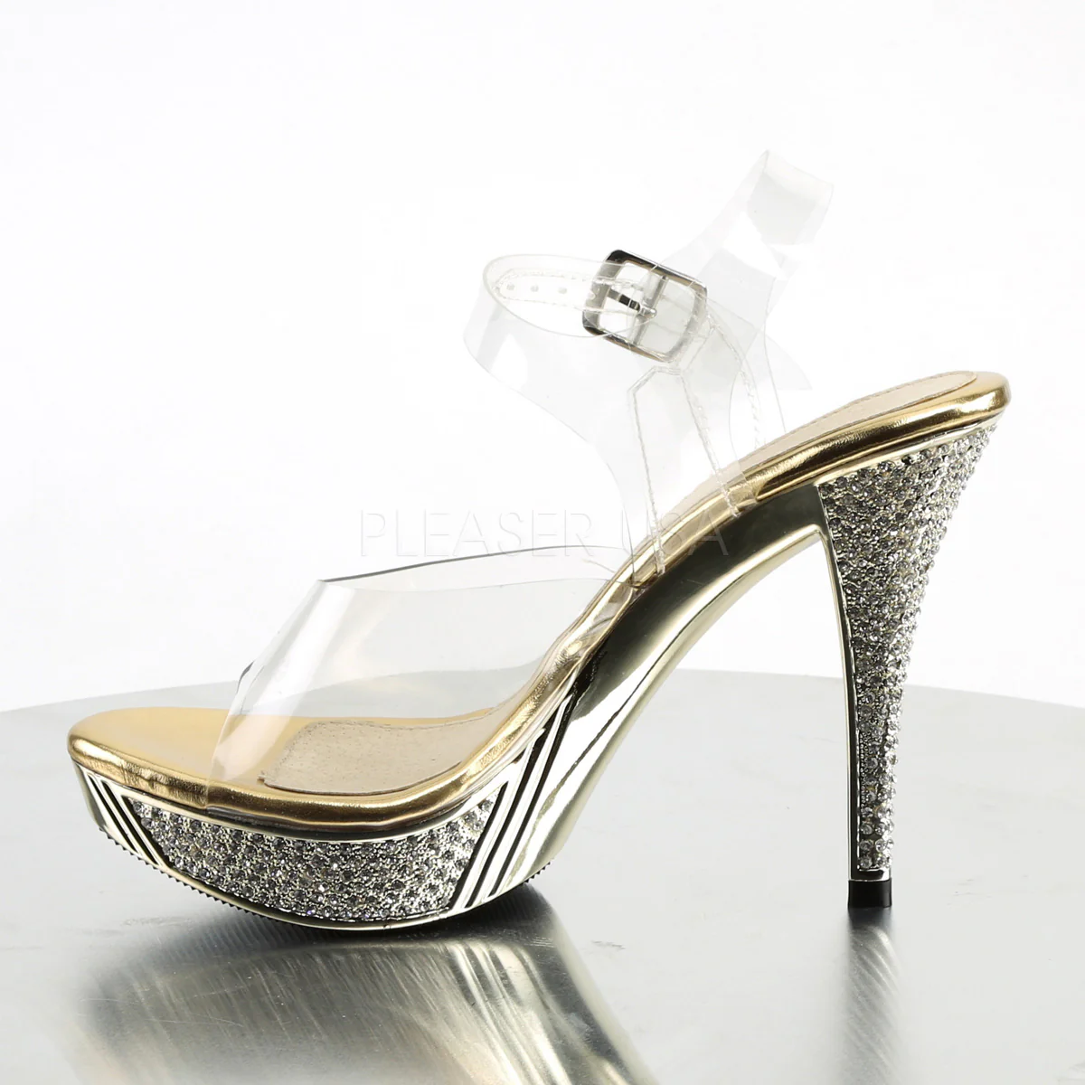 ELEGANT-408 Clear/Gold Chrome - Image 3