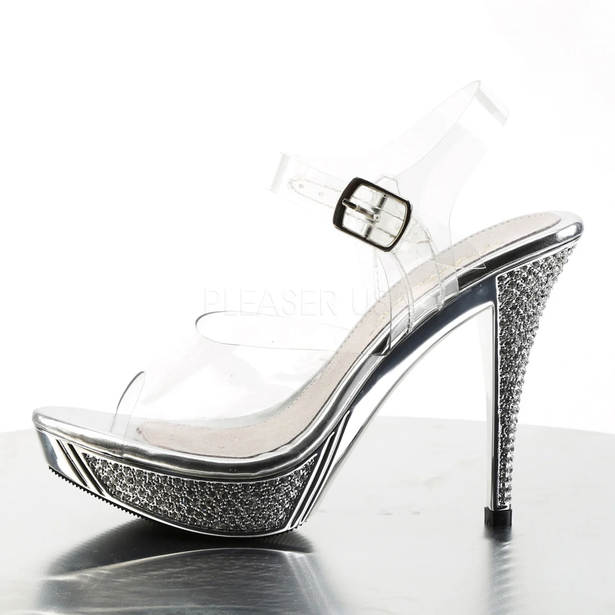 ELEGANT-408 Clear/Silver Chrome - Image 3